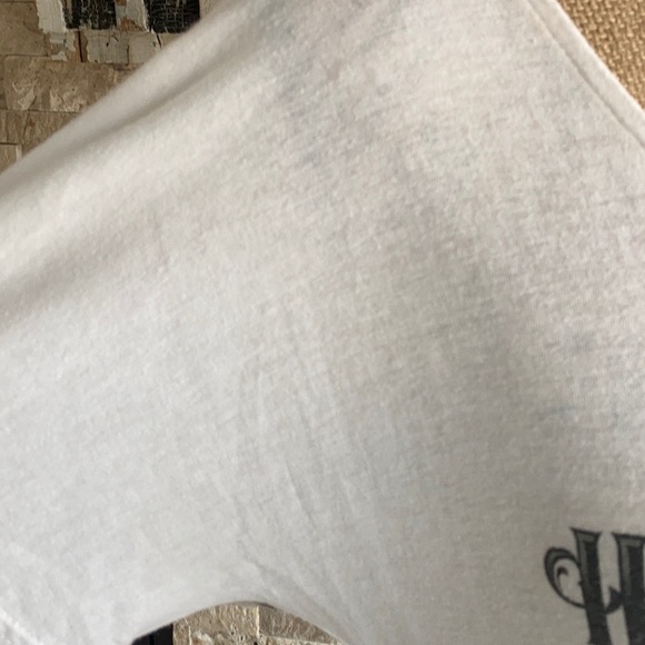 Harley Wild Prairie MN rounded hem white short sleeve tshirt rhinestones - Picture 3 of 16